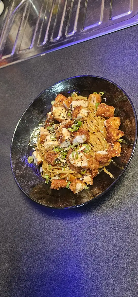 Yakisoba Poulet Pané