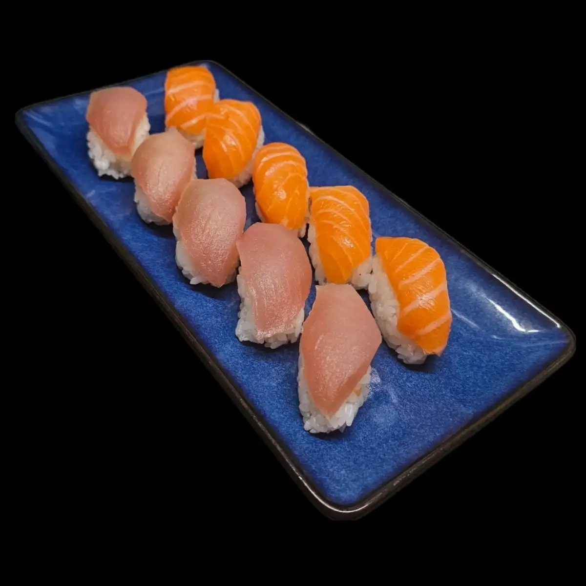 Sushi duo (10 pièces, x5 saumon x5 thon)