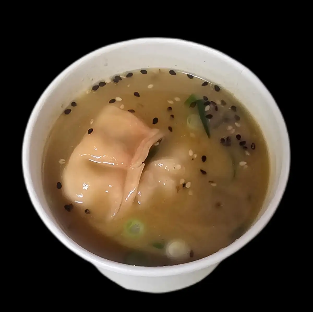 Soupe raviolis crevettes